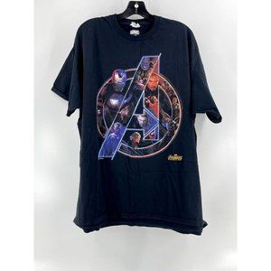 Marvel Comics Avengers Infinity War Men's Graphic Tee T Shirt Tee Black Size 3XL